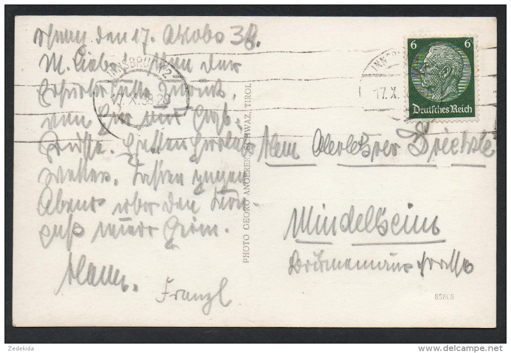 2529 - Alte Foto Ansichtskarte - Schwaz Gel 1938 - Schwaz