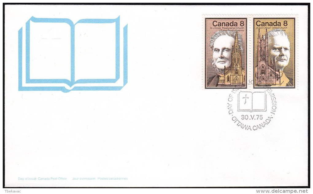 Canada 1975, FDc Cover "Canadian Celebrities" W./special Postmark "Ottawa", Ref.bbzg - ....-1951