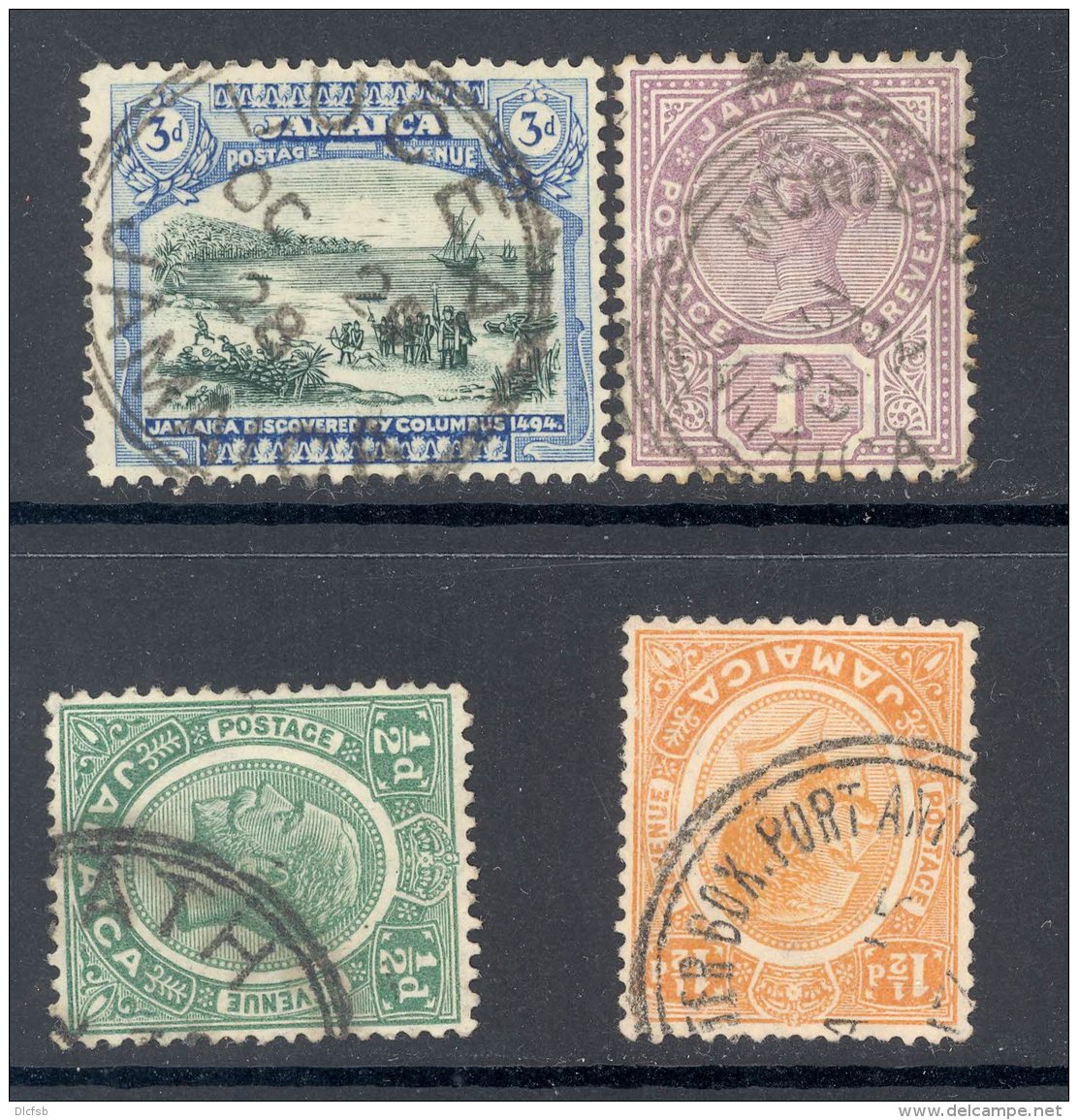 JAMAICA, Postmarks Lucea, Montego Bay, Bath, Letter Box Port Antonio - Jamaica (...-1961)