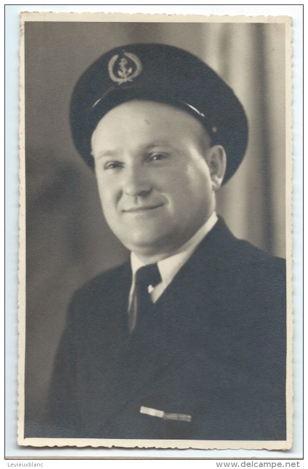 Photographie/Photo De Studio /Marine Militaire/ Portrait De Sous-officier/ Marine Nationale/Vers 1930-1950  MAR37 - Boats