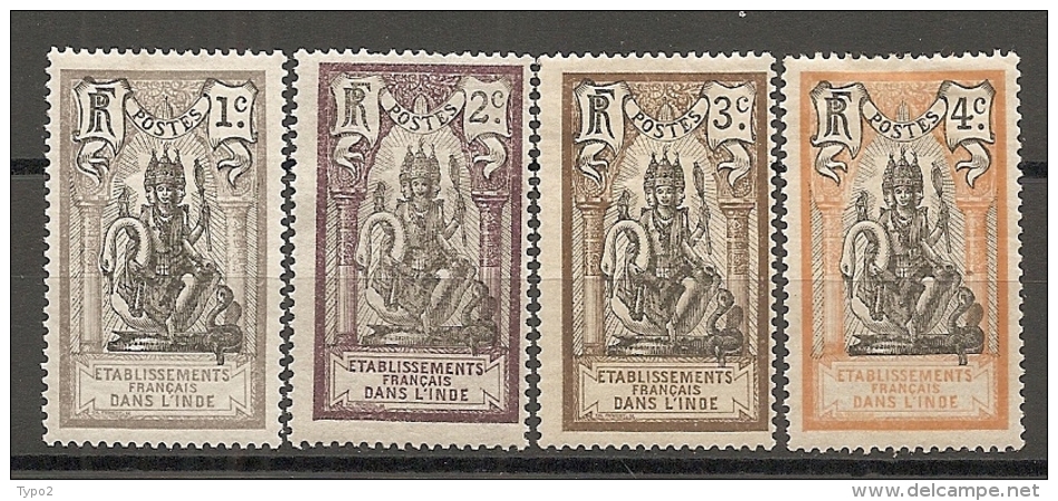 INDE -  Yv. N° 25 à 27  *  1c,2c,3c,4c   Brahma  Cote  1,4  Euro  BE - Unused Stamps