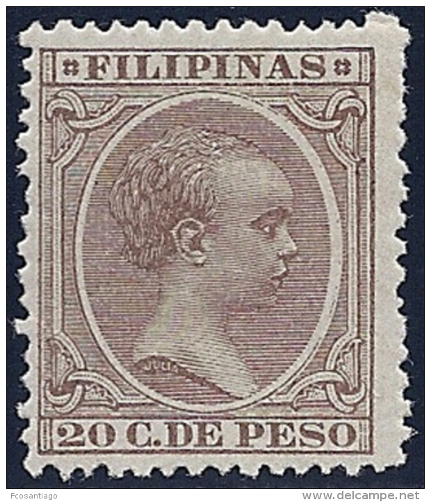 ESPAÑA/FILIPINAS 1891/93 - Edifil #102 - MLH * - Philippinen