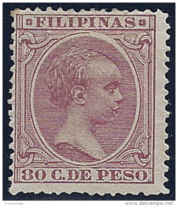 ESPAÑA/FILIPINAS 1896/97 - Edifil #130 - MLH * - Philippinen