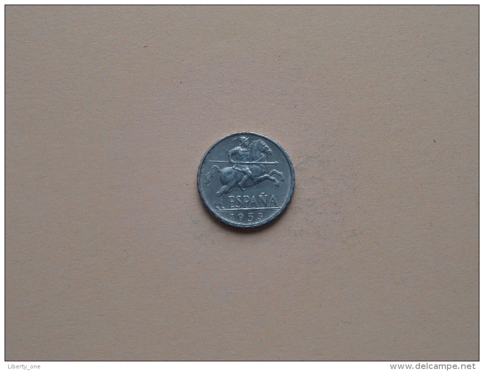 1953 - Diez Cent - KM 766 ( Uncleaned Coin - For Grade, Please See Photo ) ! - 10 Centiemen