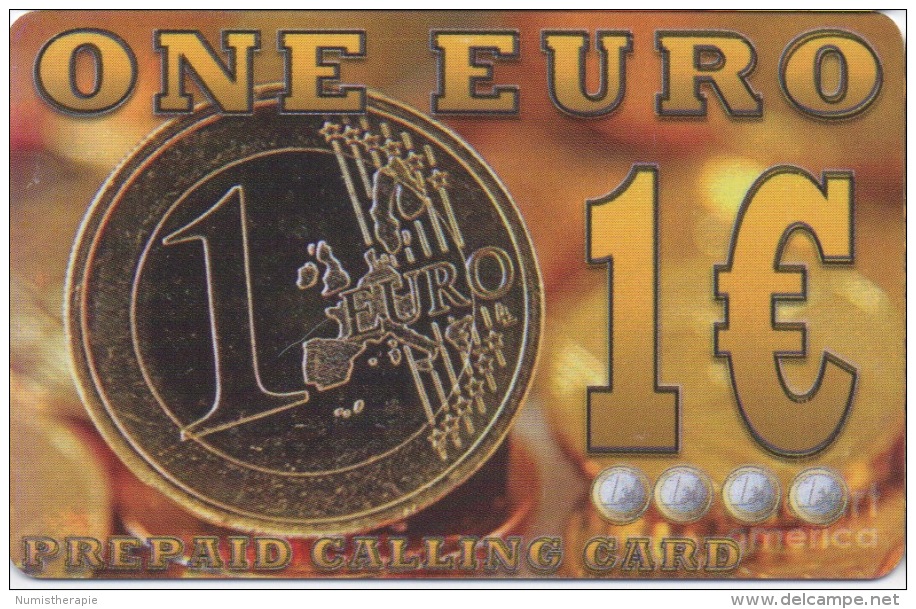 Télécarte Grecque : Pièce One Euro 1€ - Sellos & Monedas