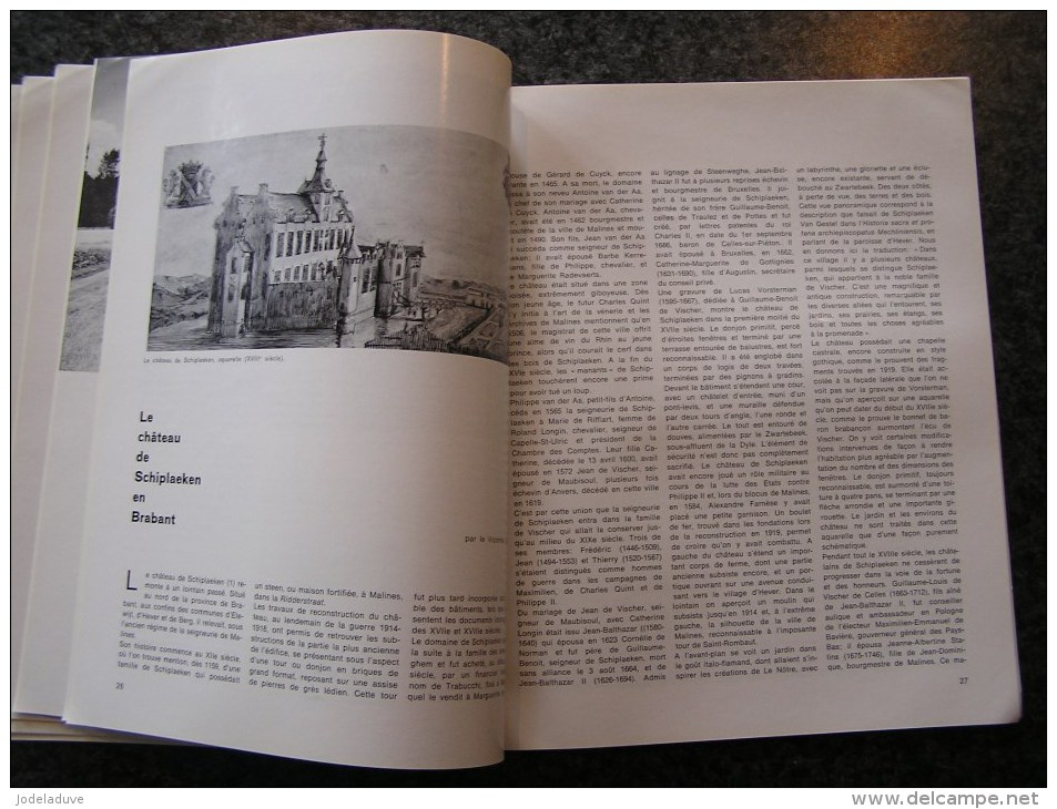 BRABANT Revue N° 1 1968 Régionalisme Bruxelles De boeck Gooik Schiplaeken Ixelles Tourinnes La Grosse Mont Saint Guibert