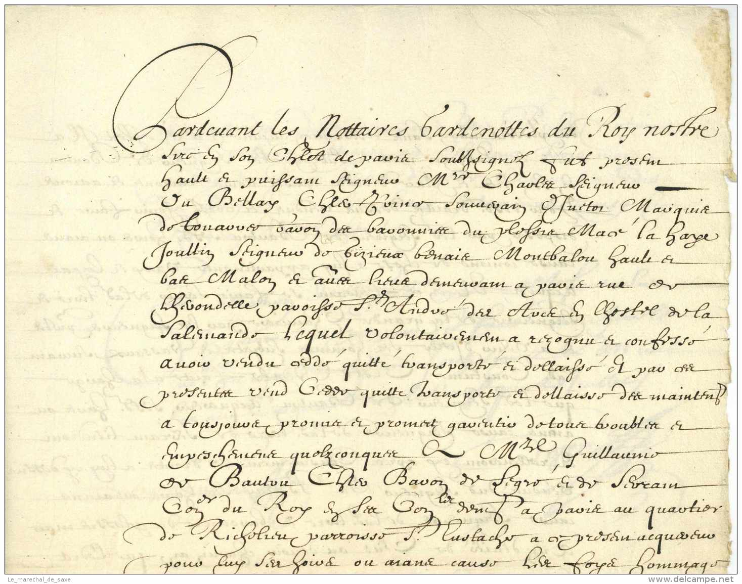 Document Concernant Guillaume BAUTRU (1588-1665) Membre Fondateur De L'ACADEMIE FRANCAISE - 1643 - Historical Documents