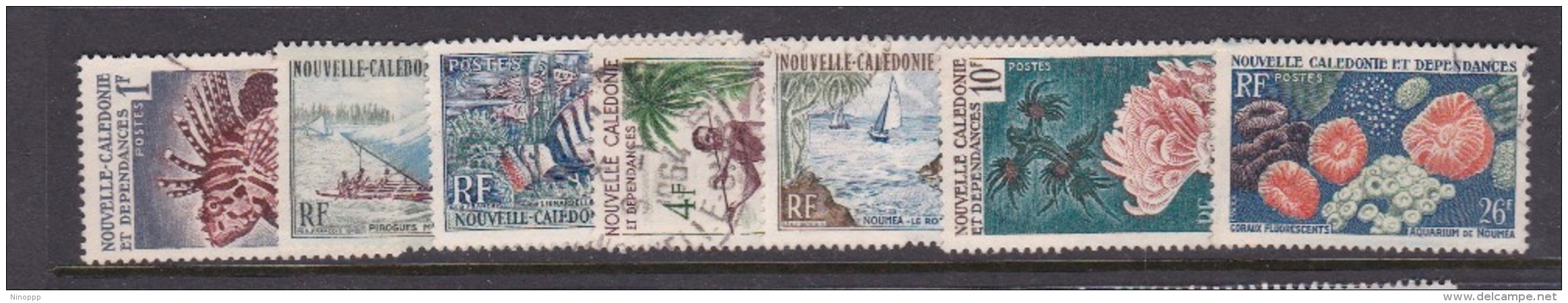 New Caledonia SG 344-350 1959 Sea Life Used Set - Used Stamps