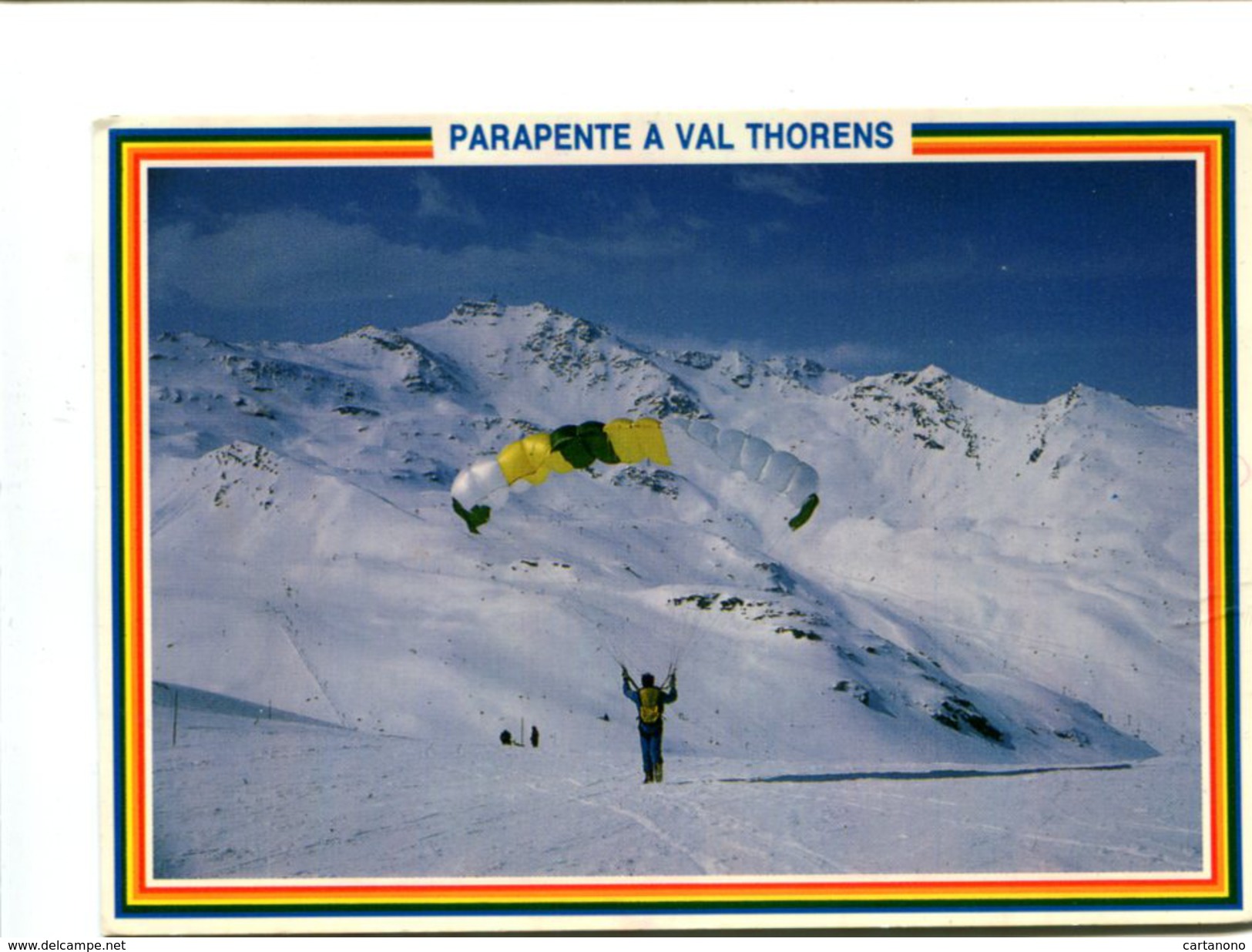 Cp - PARACHUTE - Parapente à Val Thorens (73) - - Fallschirmspringen