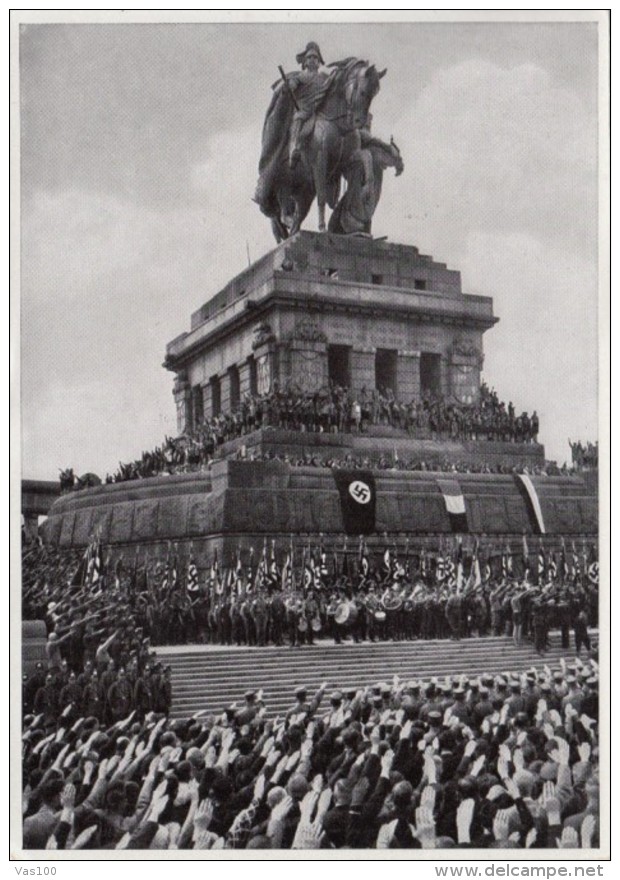 HISTORY, WW2, ADOLF HITLER, MILITARY PARADE, GERMANY AWAKENS ALBUM 8, GROUP 29, IMAGE 176 - Histoire