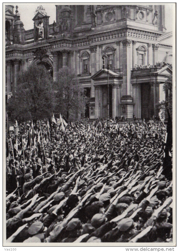 HISTORY, WW2, ADOLF HITLER, DEMONSTRATION, GERMANY AWAKENS ALBUM 8, GROUP 33, IMAGE 74 - Histoire