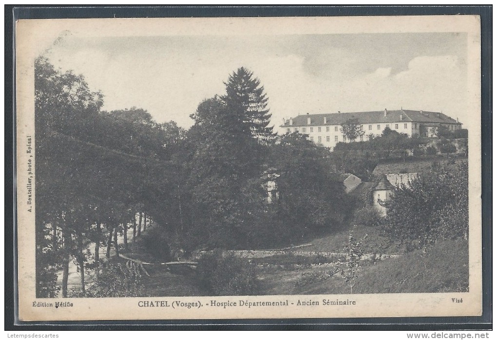 CPA 88 - Chatel, Hospice Départemental - Ancien Séminaire - Chatel Sur Moselle