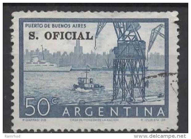 ARGENTINA 1955 Official - 50c Port Of Buenos Aires  FU - Oficiales