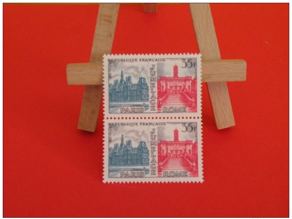 N°1176 Y&T 1958 Neuf - Coté 1 € (2015) Paris Rome, Blos 2 - Neufs