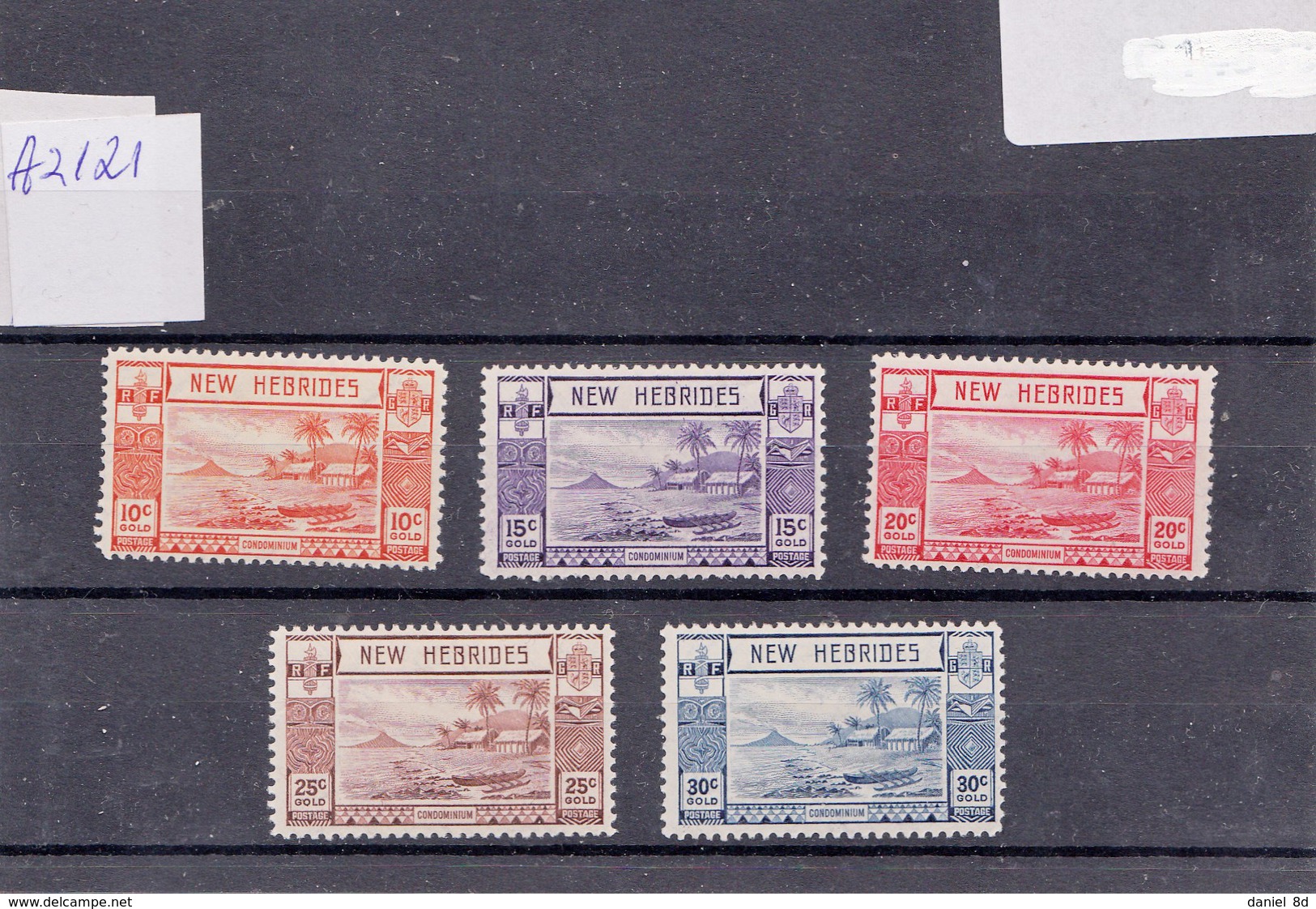 New Hebrides 1938,  Mint, VF, A2121 - Timbres-taxe