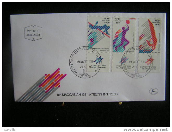 T-n°3 / Lot De 12 Enveloppes, Jerusalem De 1981  /  Israel First Day Cover  Jerusalem    -    Lot D´envloppes Oblitérées - Collections, Lots & Series