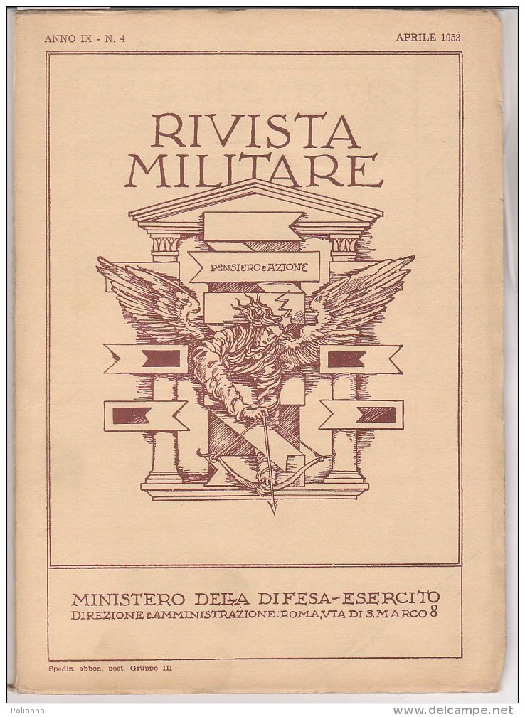 RA#61#12 RIVISTA MILITARE Apr 1953/MACCHINA DA SCRIVERE OLIVETTI LETTERA 22/MACCHINE A CORRENTE CONTINUA/MINERALI STRAT - Italien