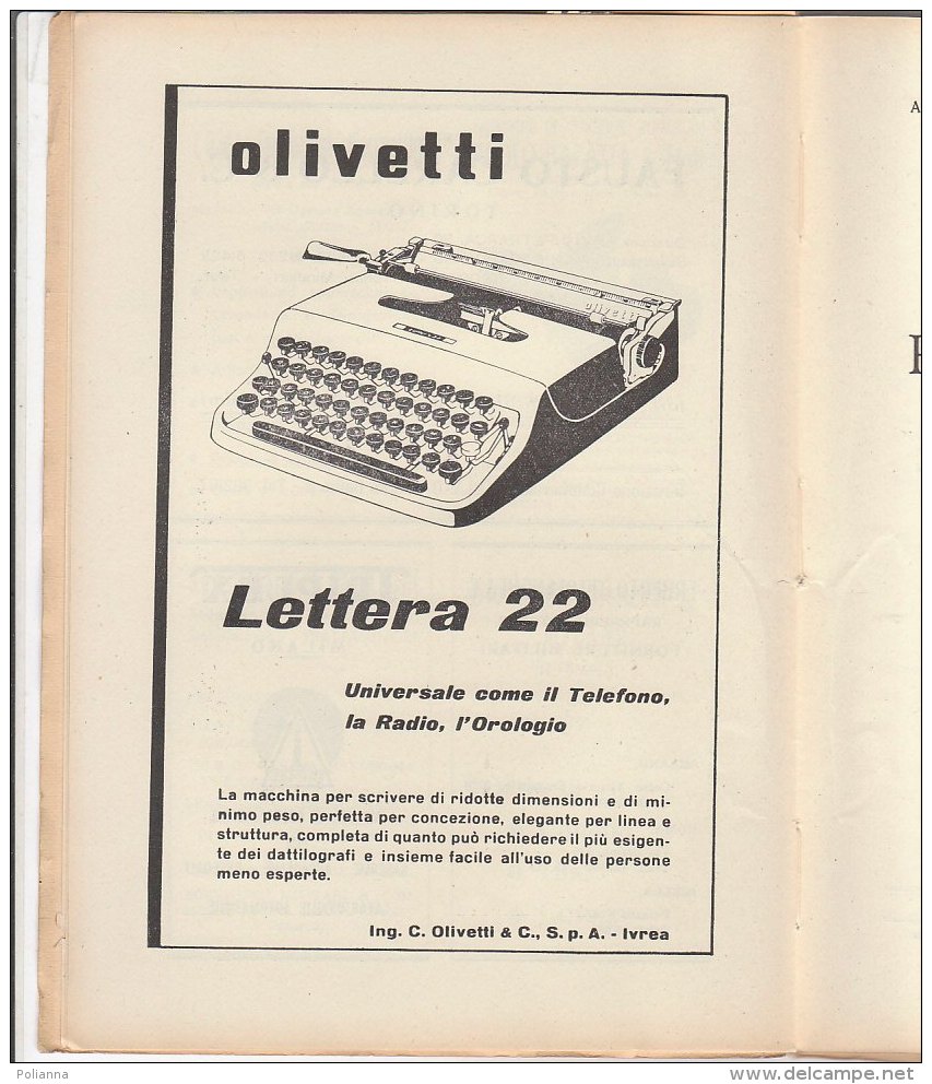 RA#61#12 RIVISTA MILITARE apr 1953/MACCHINA DA SCRIVERE OLIVETTI LETTERA  22/MACCHINE A CORRENTE CONTINUA/MINERALI STRAT