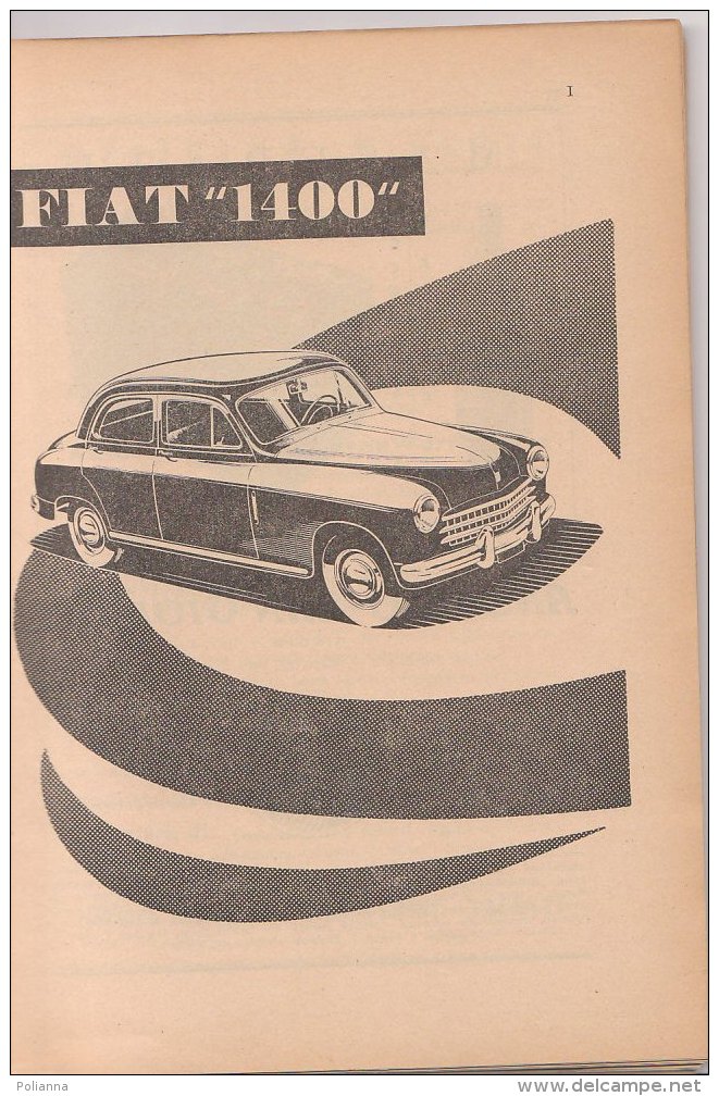 RA#61#21 RIV.MILITARE Gen 1952/FIAT 1400/MOTO GUZZI FALCONE/SBARCO ANGLO-AMERICANO IN SICILIA/ATTACCO DIVISIONE FANTERIA - Italiaans