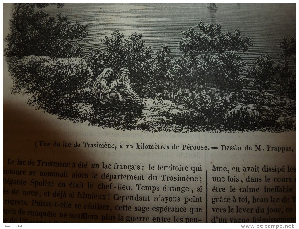 1847 MP Le Lac De Trasimède Ou De Pérouse;Les Classes Pauvres Des Paysans En Egypte Et Labourage (avec Gravures) - 1800 - 1849