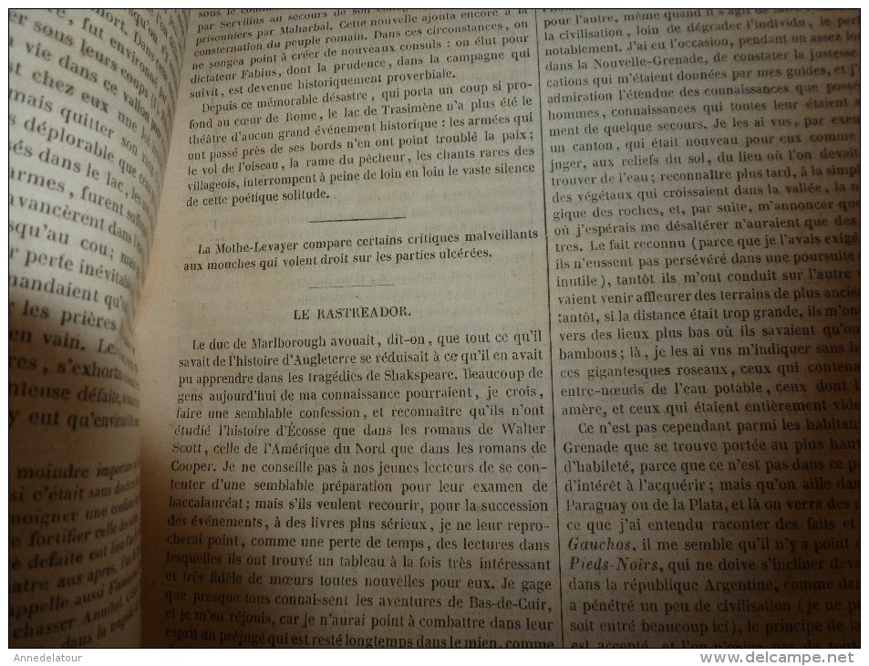 1847 MP Le Lac De Trasimède Ou De Pérouse;Les Classes Pauvres Des Paysans En Egypte Et Labourage (avec Gravures) - 1800 - 1849