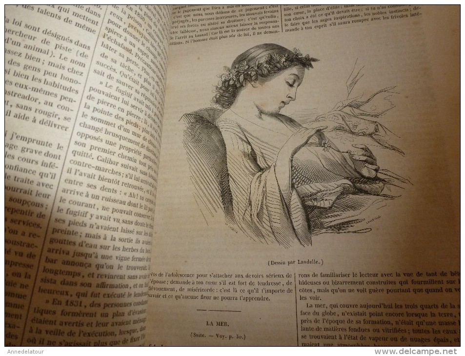 1847 MP Le Lac De Trasimède Ou De Pérouse;Les Classes Pauvres Des Paysans En Egypte Et Labourage (avec Gravures) - 1800 - 1849