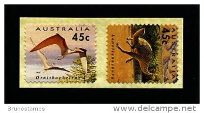 AUSTRALIA - 1993  PREHISTORIC ANIMALS  SELF ADHESIVE  COIL  SET MINT NH - Nuovi