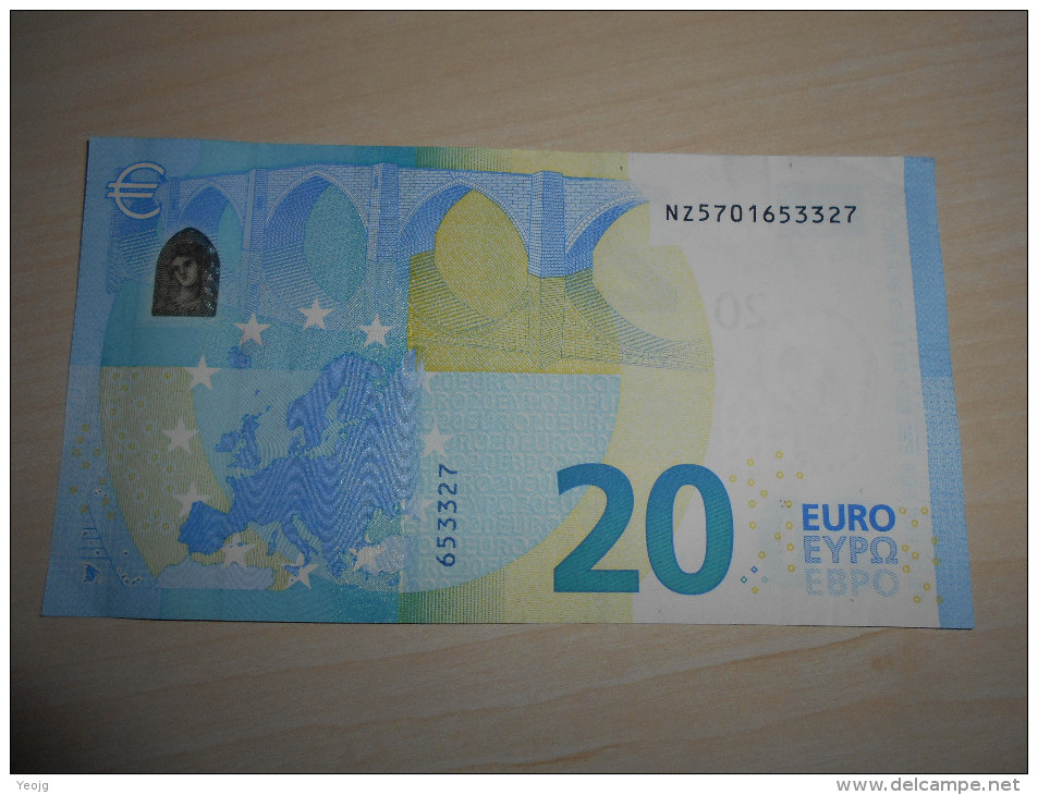 Austria Österreich Autriche 20 Euro Draghi  Serial Number: NZ!!! - 20 Euro