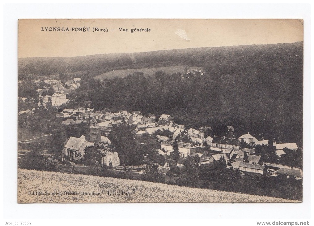 Lyons-la-Forêt, Vue Générale, 1918, éd. Souplet - Lyons-la-Forêt