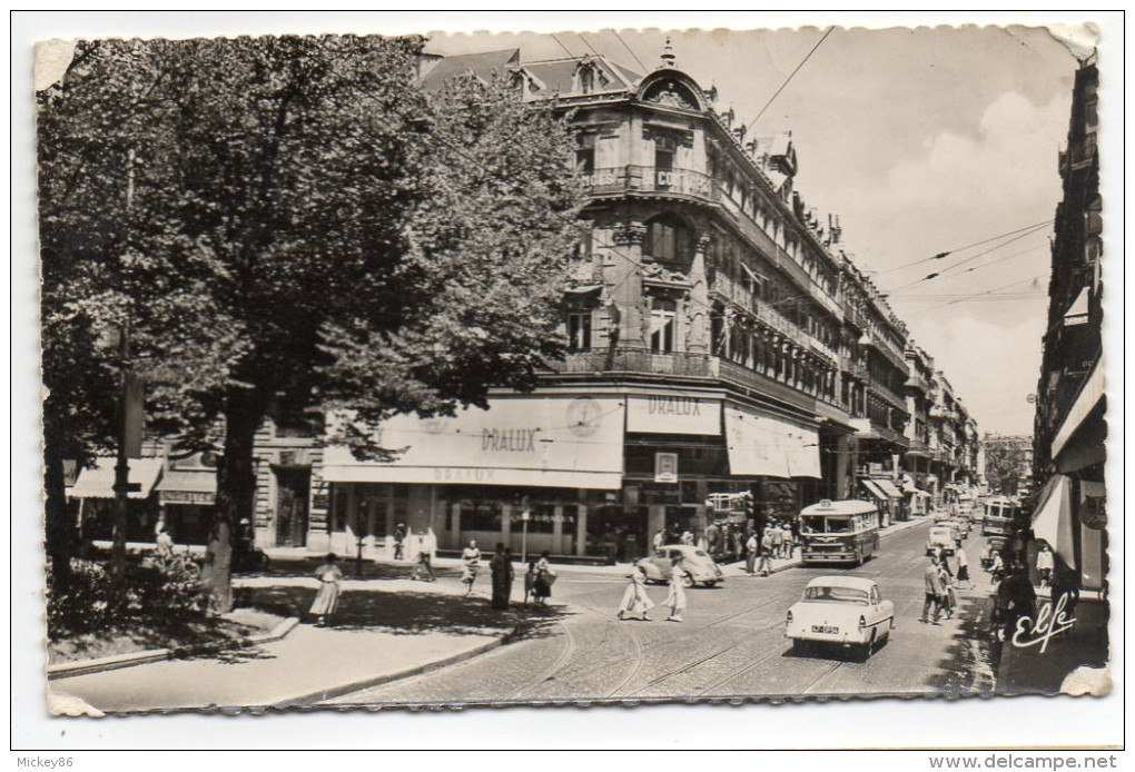 TOULOUSE, La Ville Rose -1958- La Rue D'Alsace-Lorraine (animée,voiture,autocar,magasin DRALUX) Cpsm 14 X 9 - Toulouse