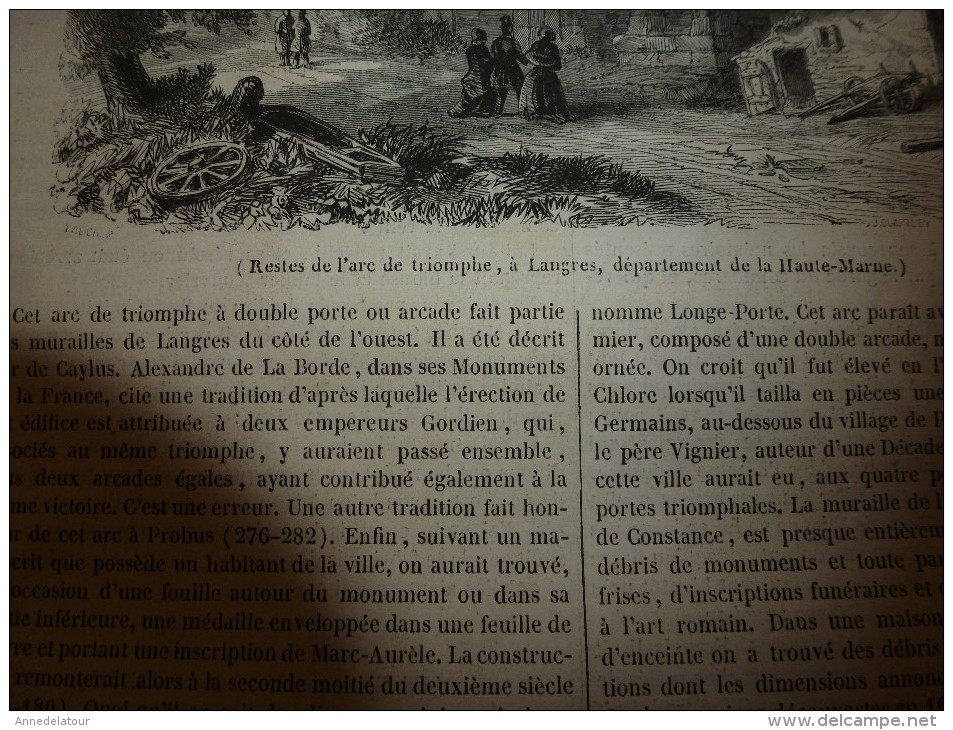 1847 MP : Arc De Triomphe De LANGRES (Hte Marne); Drontheim (Norvège); Anciennes Machines à Terrassement;PEULS (Sénégal - 1800 - 1849