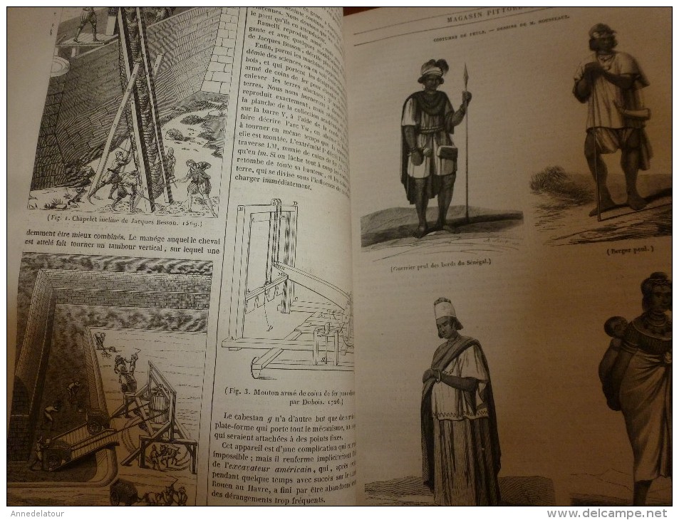 1847 MP : Arc de triomphe de LANGRES (Hte Marne); Drontheim (Norvège); Anciennes machines à terrassement;PEULS (Sénégal