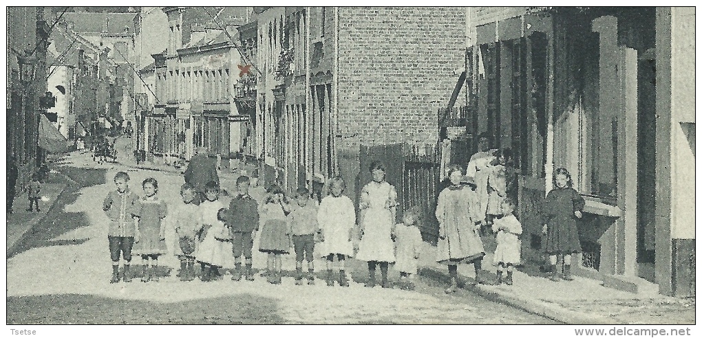 Andenne - Rue D´Horseilles - Superbe Animation , Groupe D´enfants - 1912 ( Voir Verso ) - Andenne