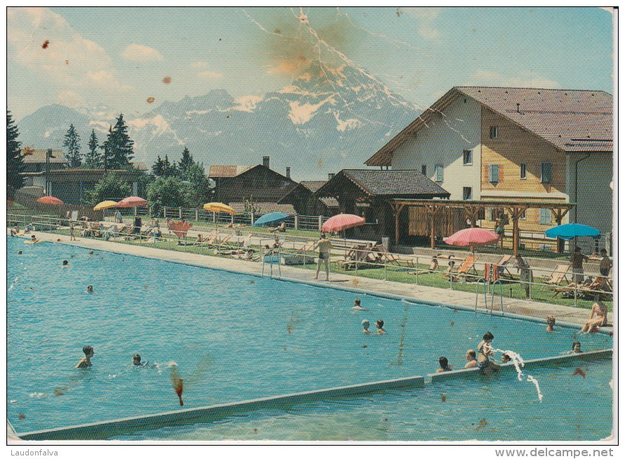 Villars Vaud Villars Palace Et Les Dents Du Midi Swimming Pool - Unused,perfect Shape - Villars-les-Moines