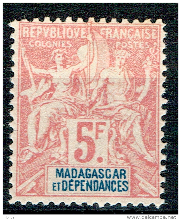 Madagaskar 1896 Yvert N° 42 MLH - Unused Stamps