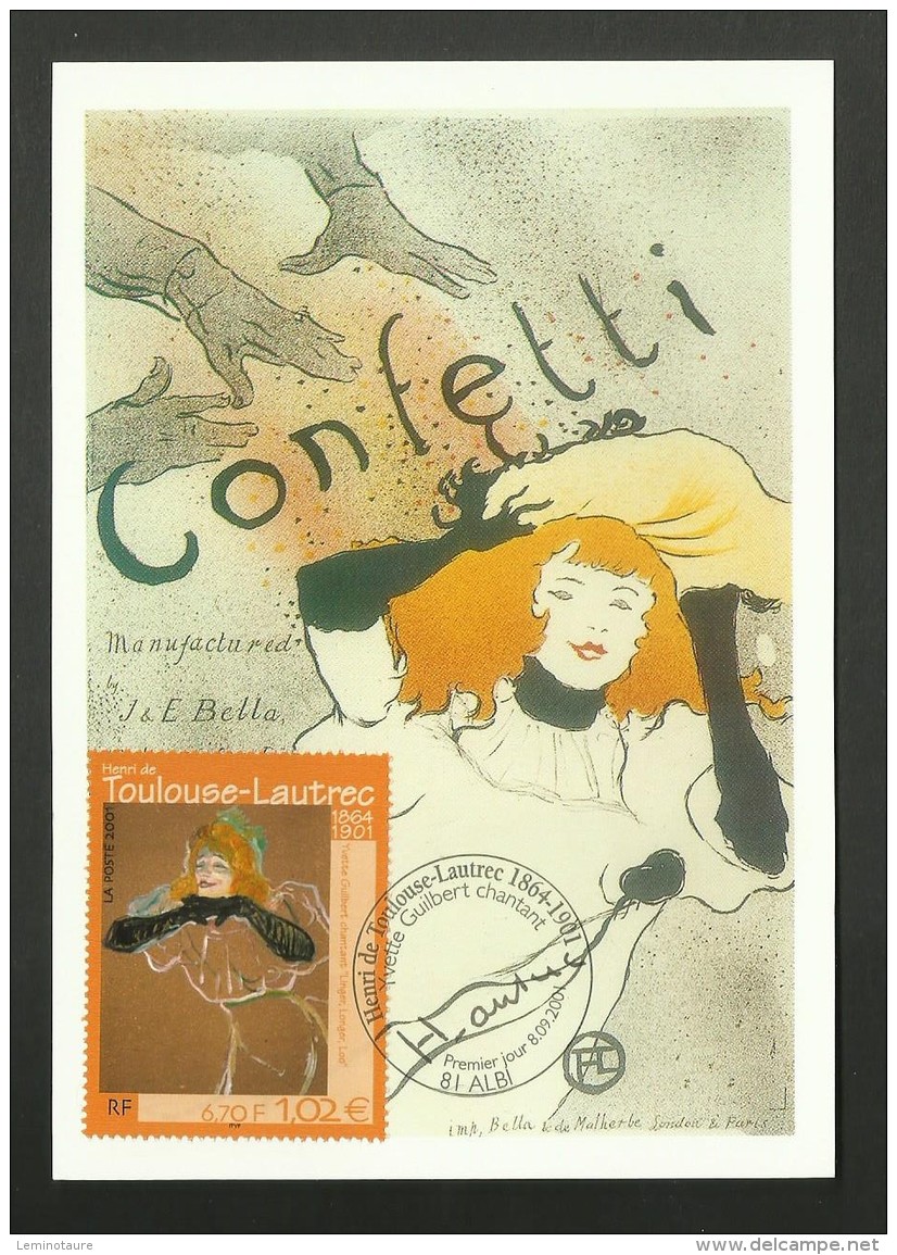 N° 3421 - Tableau Painting Peintre TOULOUSE LAUTREC " Confetti " / 81 - ALBI - 2000-2009