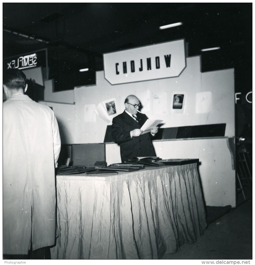 France Paris Salon Photo Ciné Son Stand Chojnow Ancien Snapshot Amateur 1951 - Métiers