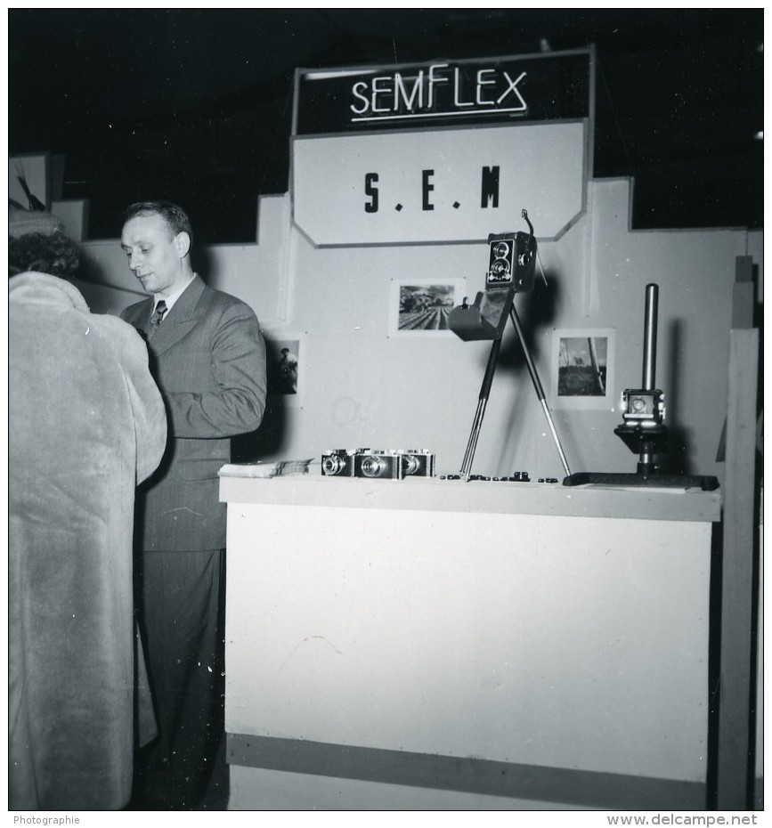 France Paris Salon Photo Ciné Son Stand SEMFLEX Ancien Snapshot Amateur 1951 - Professions