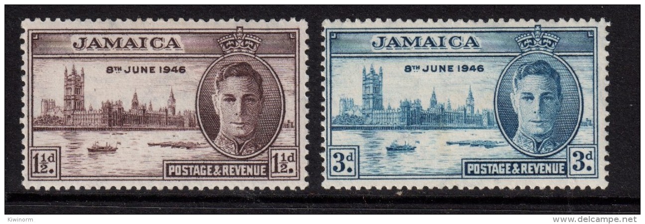 JAMAICA 1946 Victory Omnibus Set - Mint Hinged - MH * - 5B859 - Jamaica (...-1961)