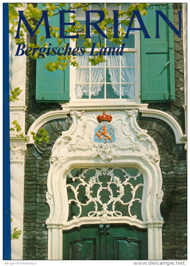 MERIAN Magazin Bergisches Land 1975 Wuppertal Solingen Remscheid Wermelskirchen Gummerbach Altenberg Soest Bensberg NRW - Reizen En Ontspanning