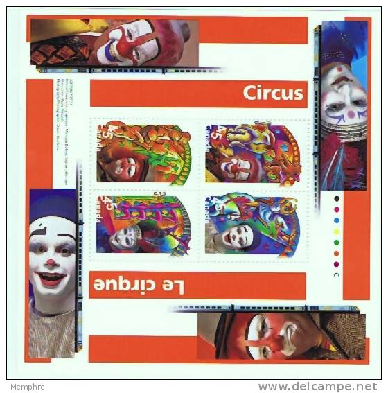 1998  Circus Performers  Souvenir Sheet Of 4 Different  Sc 1760b  MNH ** - Unused Stamps