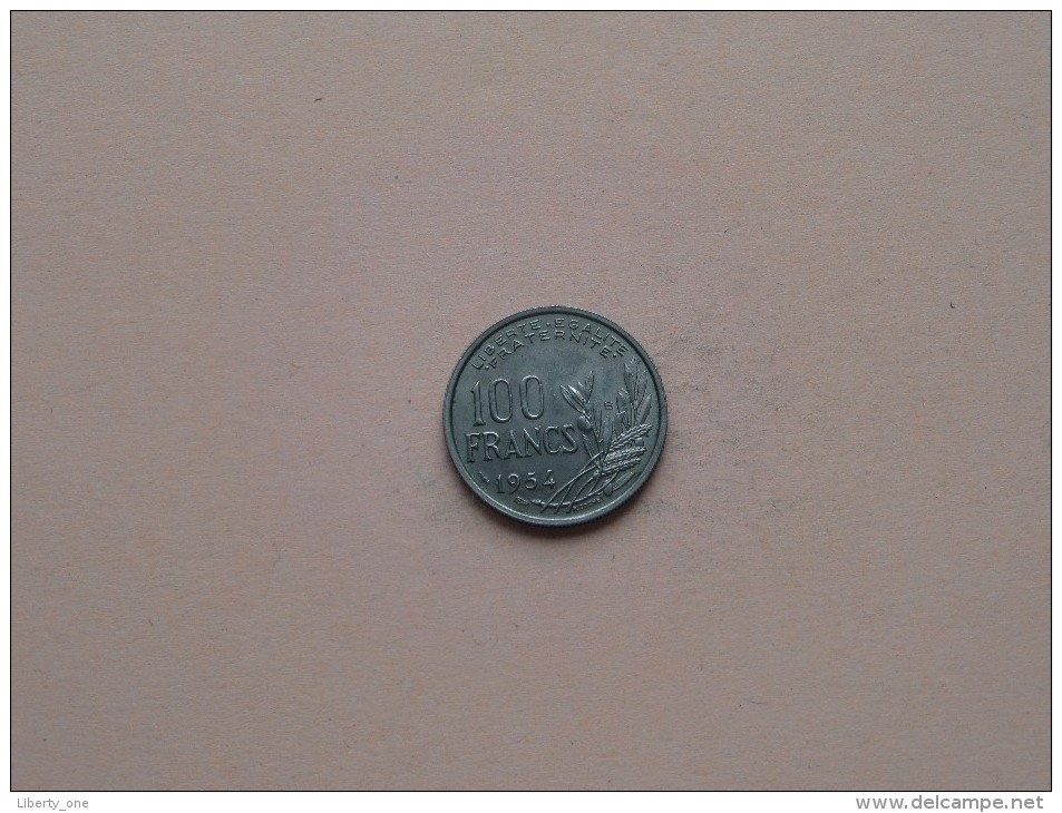 1954 B - 100 Francs - KM 919.2 ( Uncleaned Coin / For Grade, Please See Photo ) !! - Autres & Non Classés