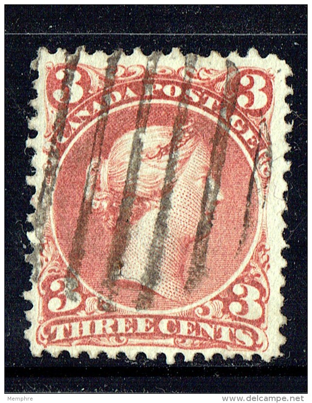 Large Queen  Three  Cent  Sc 25 - Oblitérés