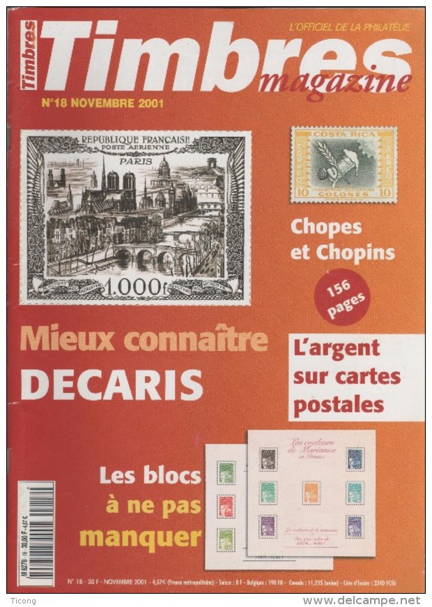 TIMBRES MAGAZINE - DECARIS, BIERES TRAPPISTES ET ABBAYES, MONNAIES SUR CARTE POSTALE, LE PAKISTAN, COMMUNE DE PARIS - Français (àpd. 1941)