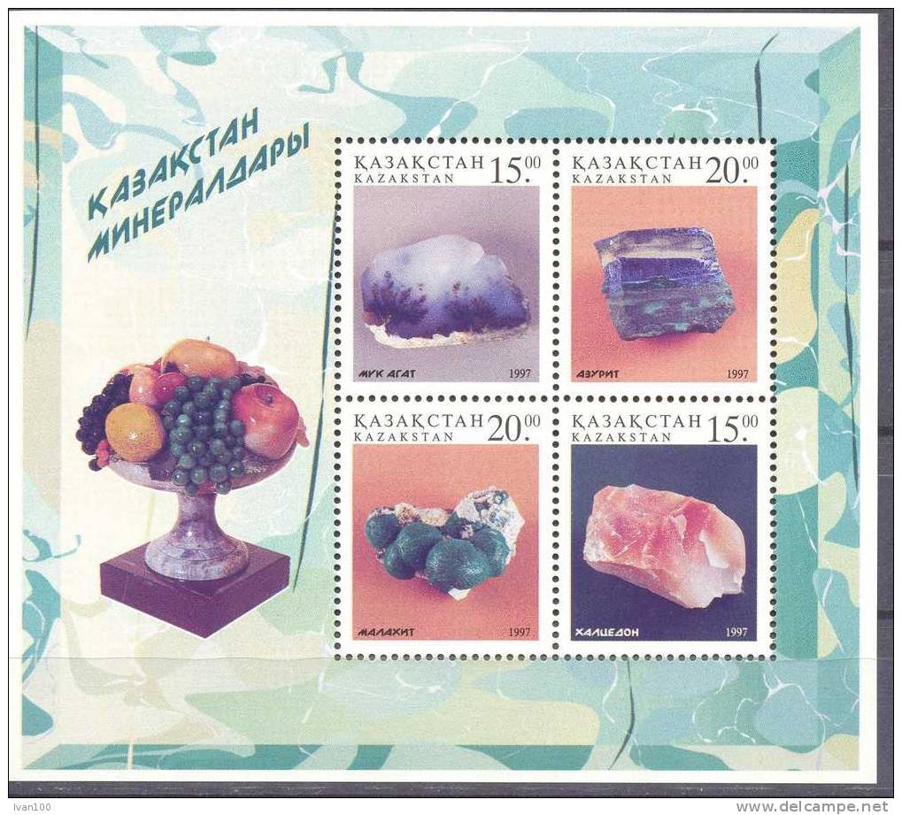 1997. Kazakhstan, Minerals, S/s, Mint/** - Kazakhstan