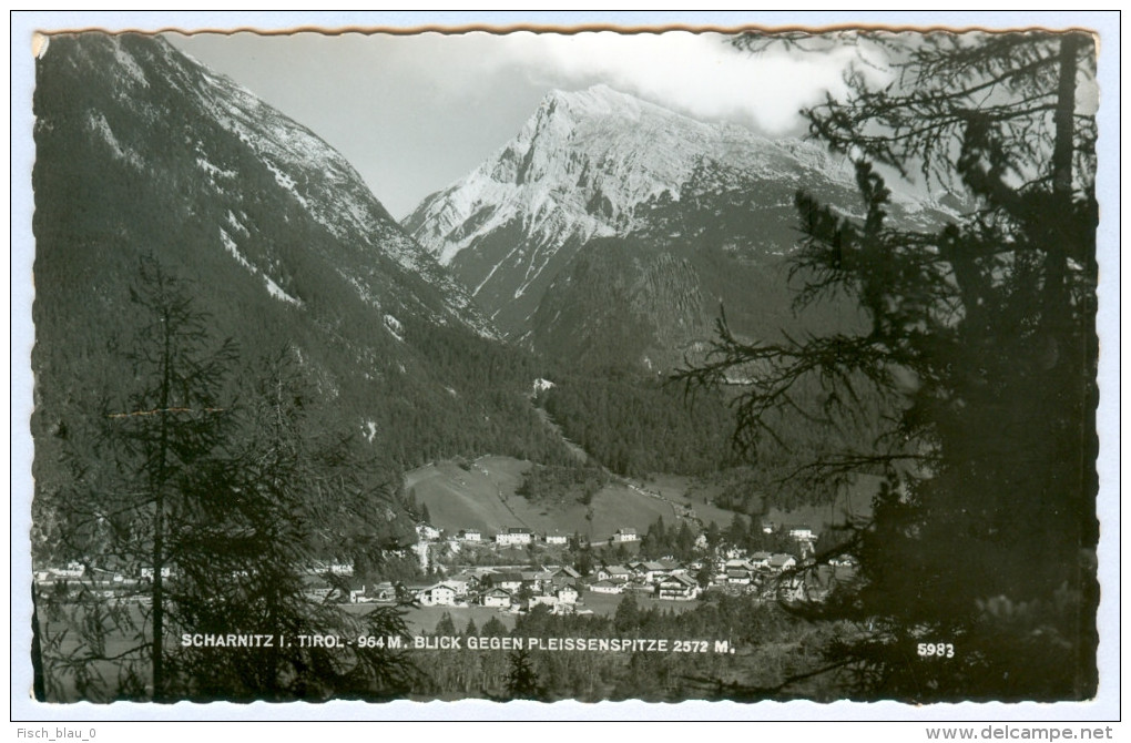 AK Tirol 6108 Scharnitz In Pleissenspitze Österreich Karwendel Wetterstein Berg Wettersteingebirge Much Heiss' Nachflg. - Scharnitz