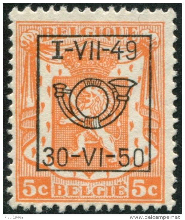 COB  Typo  594 - Typo Precancels 1936-51 (Small Seal Of The State)