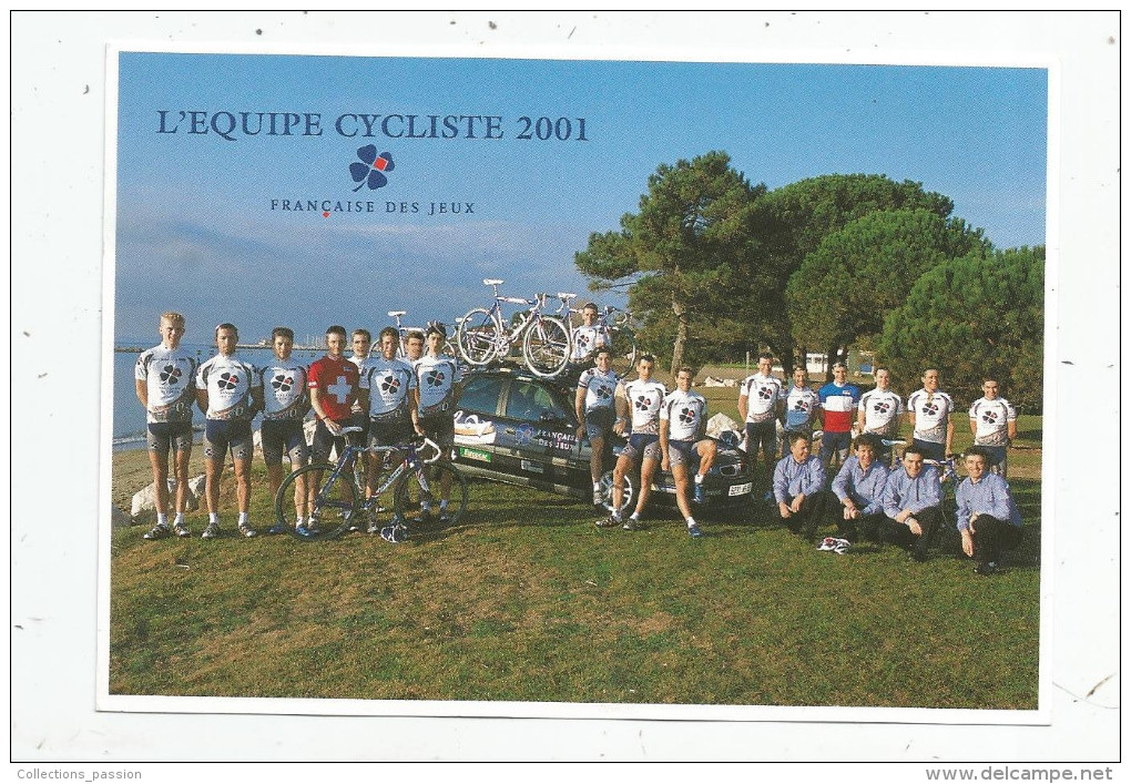 G-I-E , Cp , Sports , Cyclisme , L'équipe Cycliste 2001 : Française Des Jeux  , 2 Scans - Radsport