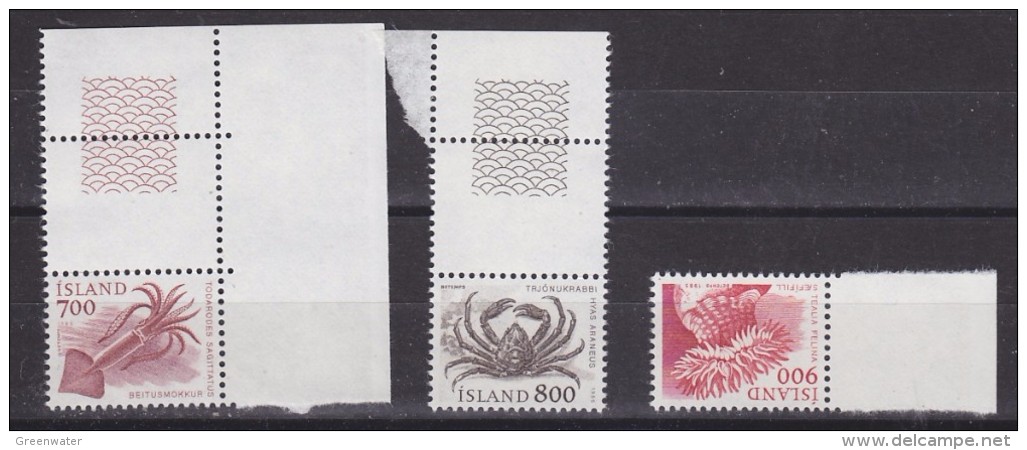 Iceland 1985 Animals 3v  (+margin)** Mnh (30047A) - Unused Stamps