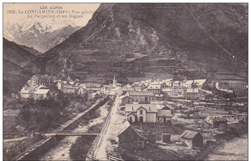 FM 1914 Taxe Annulée Biffée De Condamine Chatelard Basses Alpes Pour Bourgoin Isère Armée Des Alpes Sur Cpa - Guerre De 1914-18